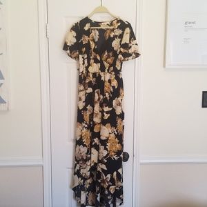 Beautiful Floral Hi-Low Italian dress